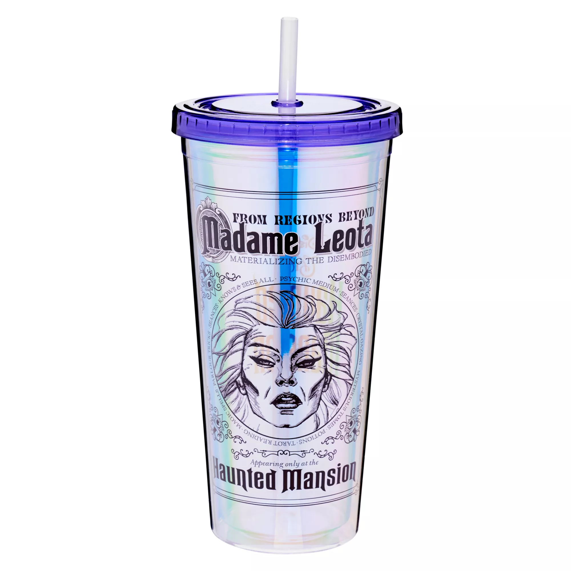 Madame Leota Cup with Straw 20 oz. - The Haunted Mansion at Spirit Halloween