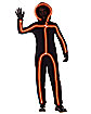 Kids Orange Light-Up Stick Figure Costume