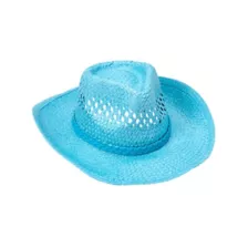 Blue Straw Cowboy Hat at Spirit Halloween