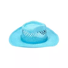 Blue Straw Cowboy Hat at Spirit Halloween
