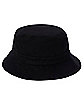 Black Canvas Bucket Hat