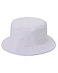 White Canvas Bucket Hat