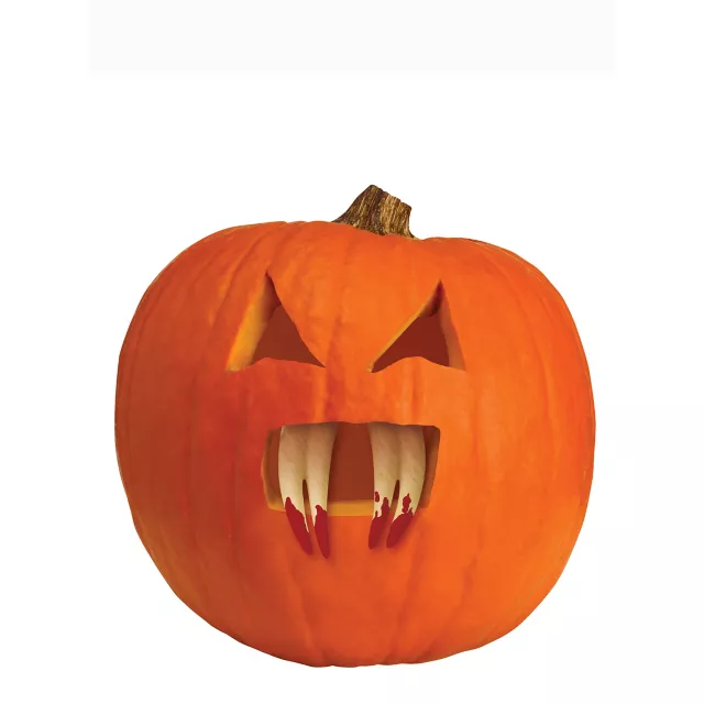 Bloody Pumpkin Fangs - 7 Pack at Spirit Halloween