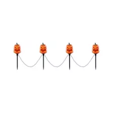 Light-Up LED Spooky Pumpkin Pathway Markers at Spencer's