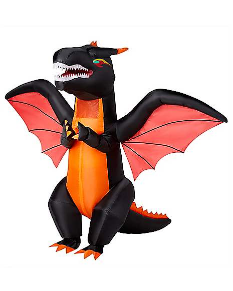 vegetarian Encyclopedia Prey Adult Dragon Inflatable Costume - Spirithalloween.com