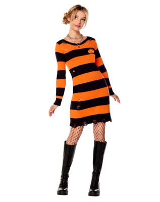 Adult Pumpkin Sweater Dress 