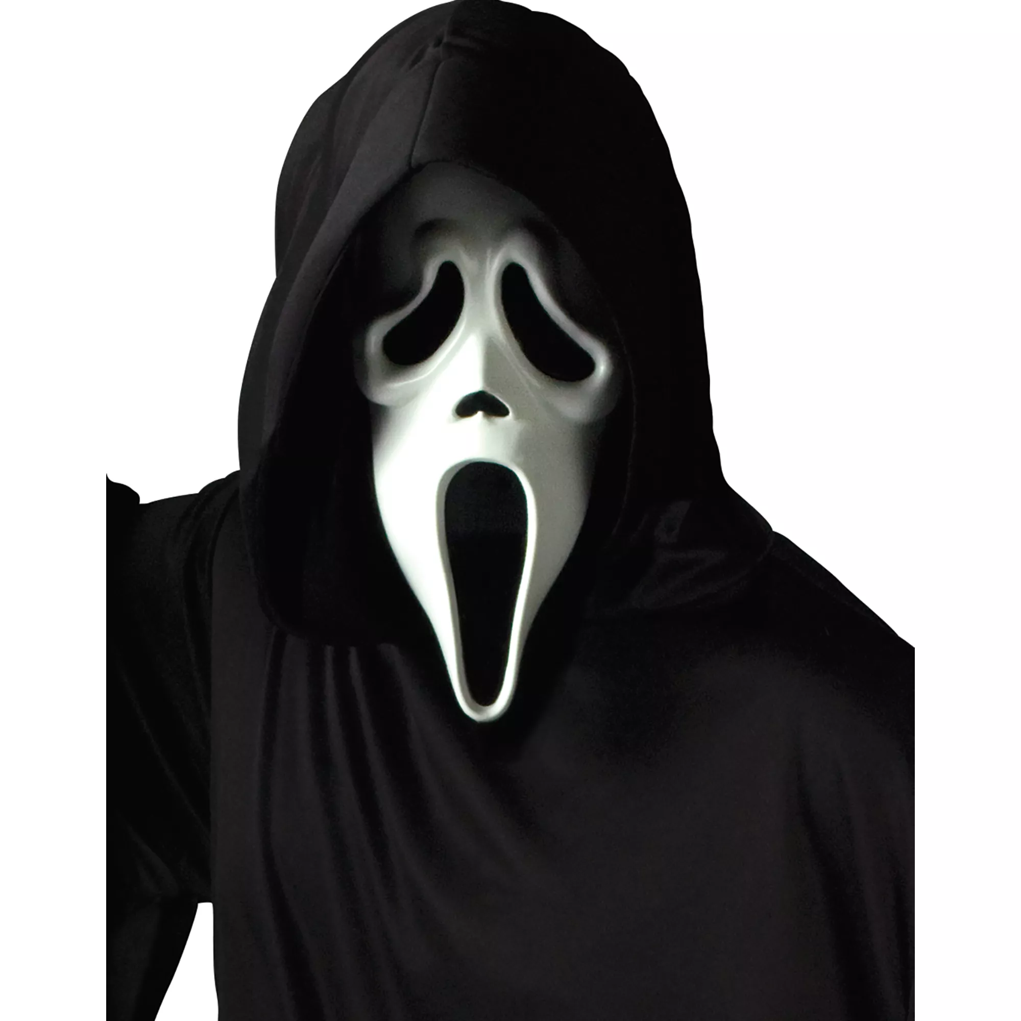 Glow in the Dark Ghost Face Full Mask at Spencer's