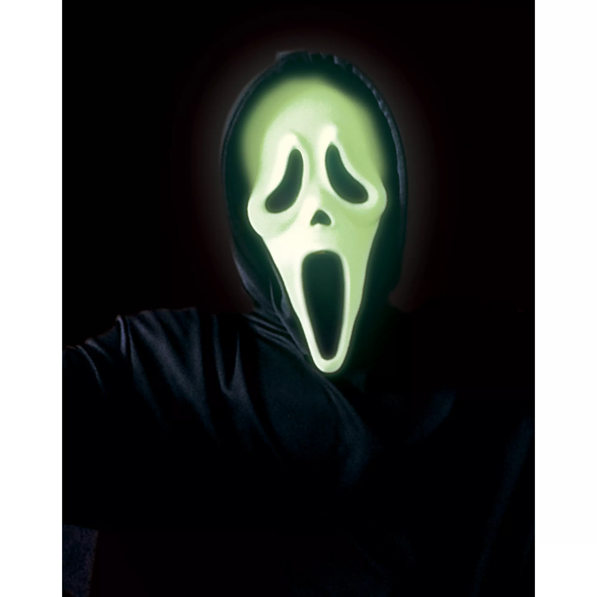 Glow in the Dark Ghost Face Full Mask at Spencer's