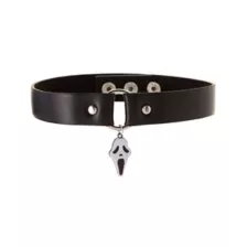 Ghost Face Choker Necklace at Spencer's