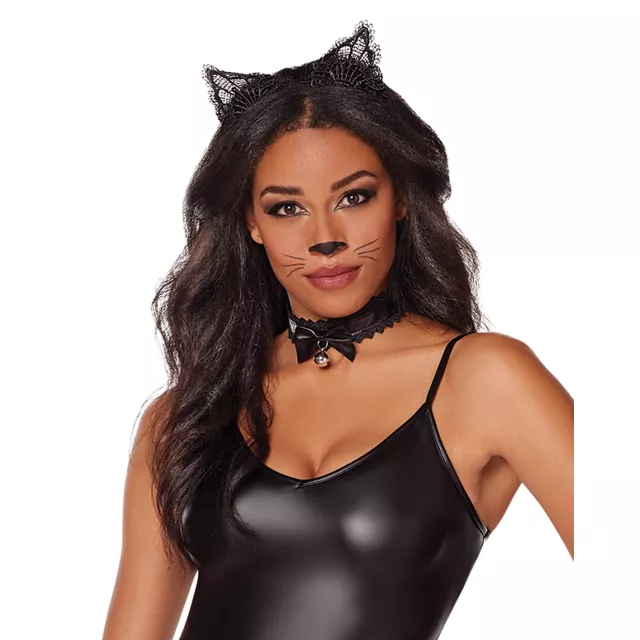Leather and Lace Cat Costume Kit at Spirit Halloween