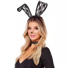 Black Lace Bunny Costume Kit at Spirit Halloween