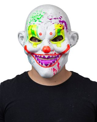 Black Light Neon Clown Full Mask