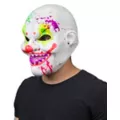 Black Light Neon Clown Full Mask at Spirit Halloween