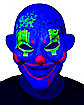 Black Light Neon Clown Full Mask