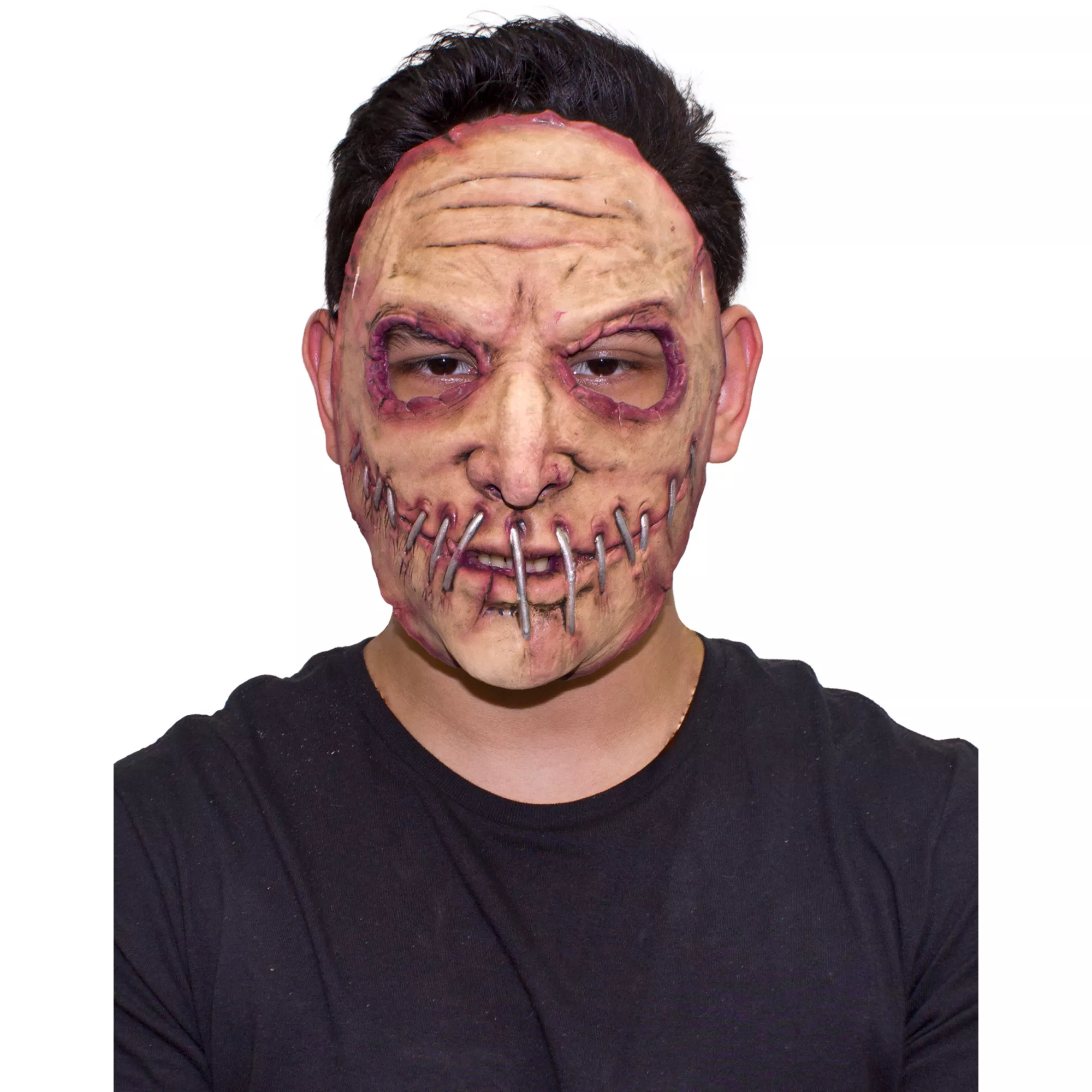 Stitched Smile Half Mask at Spirit Halloween