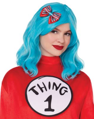 Long Thing 1 and Thing 2 Wig Dr. Seuss