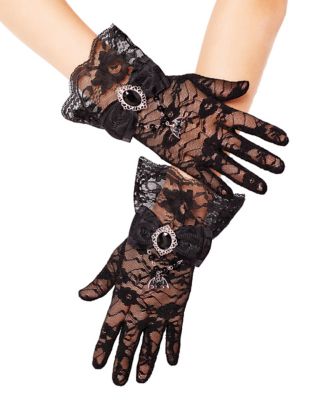 Glamorous Gothic Vampire Lace Gloves