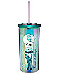 Iridescent Jack and Sally Cup with Straw 20 oz. - The Nightmare Before Christmas