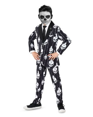 Kids Punk Skeleton Suit Costume - Spirithalloween.com