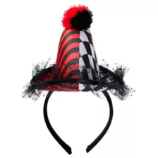 Scary Clown Mini Hat Headband at Spirit Halloween