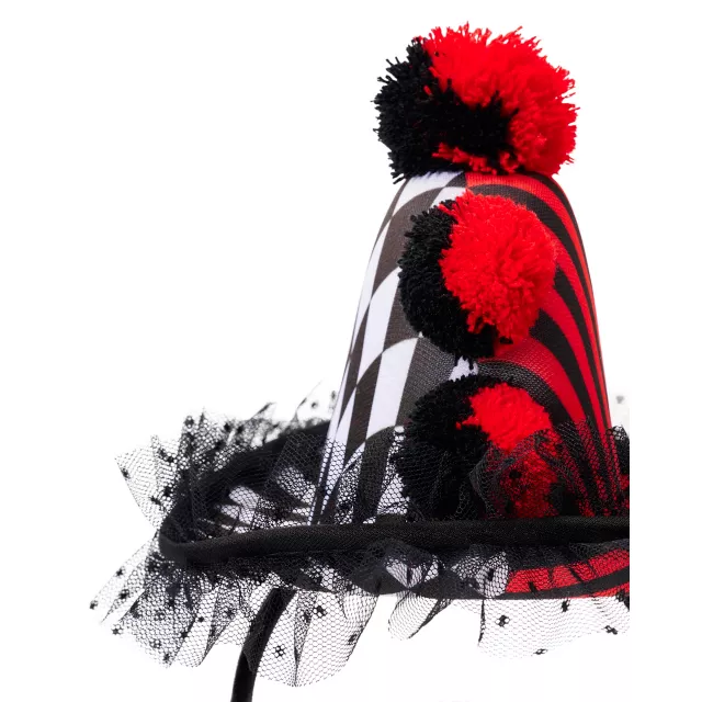 Scary Clown Mini Hat Headband at Spirit Halloween
