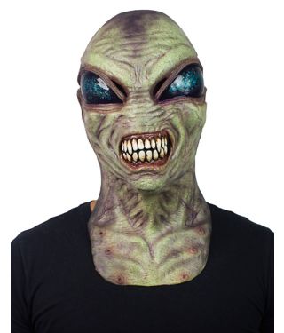 Green Alien Full Mask