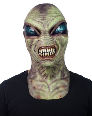 lade som om Udelade Mona Lisa Green Alien Full Mask - Spirithalloween.com