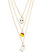 Ghost and Candy Chain Necklaces - 3 Pack