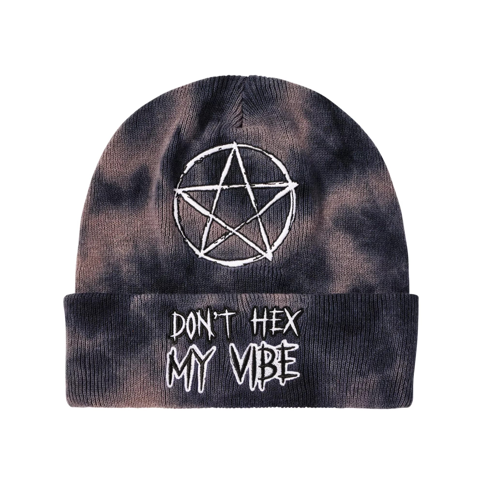 Don't Hex My Vibe Beanie Hat at Spencer's