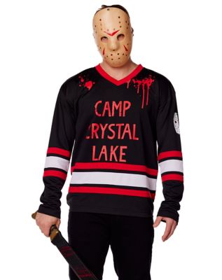 Kids Jason Voorhees Costume Halloween Friday Hockey Mask Shirt 13th Bloody  Hood