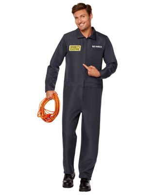 Adult Sparky's Electric Jumpsuit Costume 