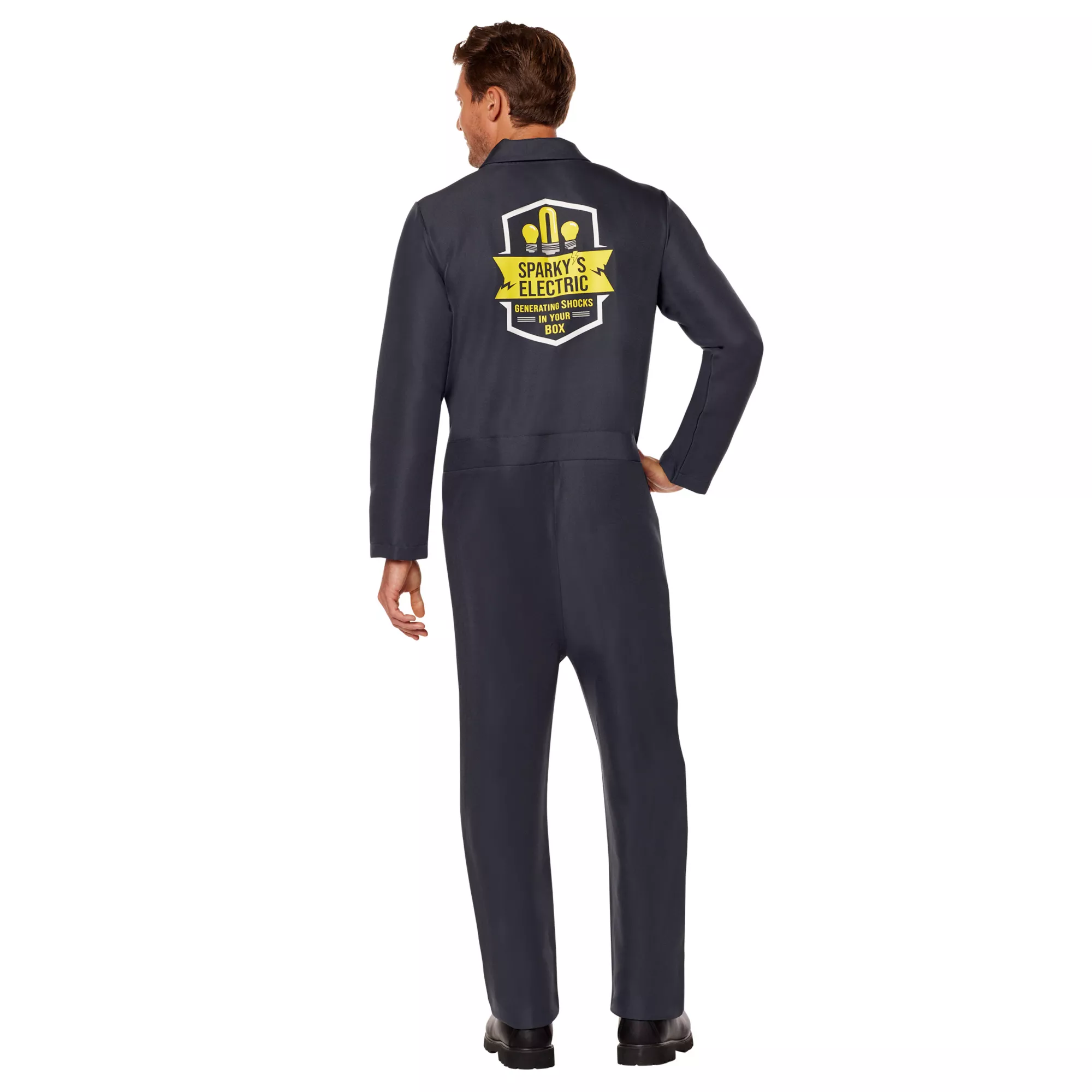 Adult Sparky's Electric Jumpsuit Costume at Spencer's