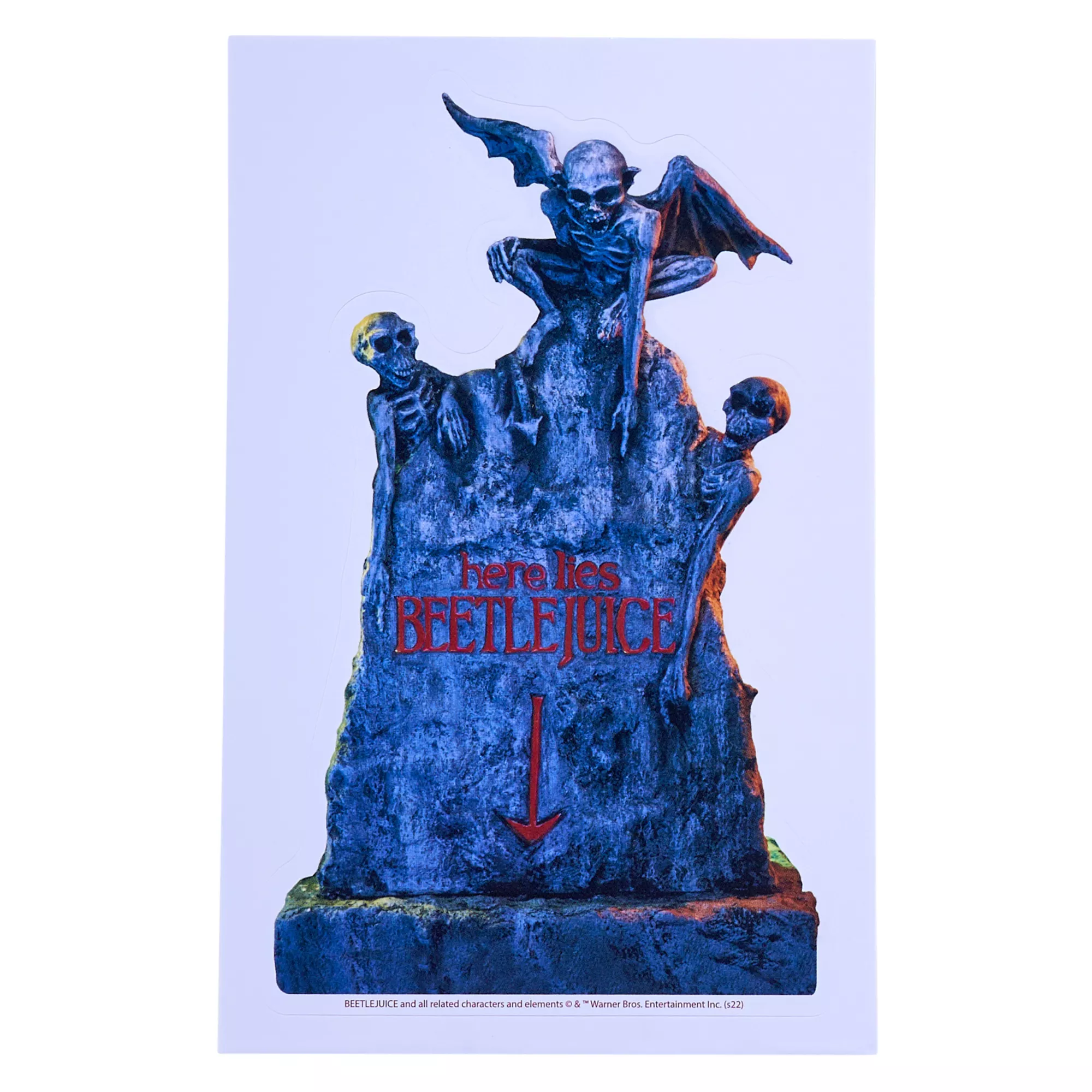 Here Lies Beetlejuice Tombstone Decal at Spirit Halloween