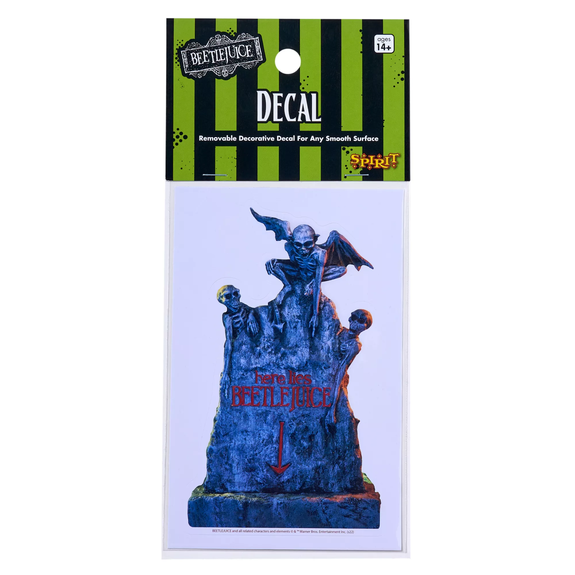 Here Lies Beetlejuice Tombstone Decal at Spirit Halloween