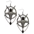 Baphomet Earrings at Spirit Halloween