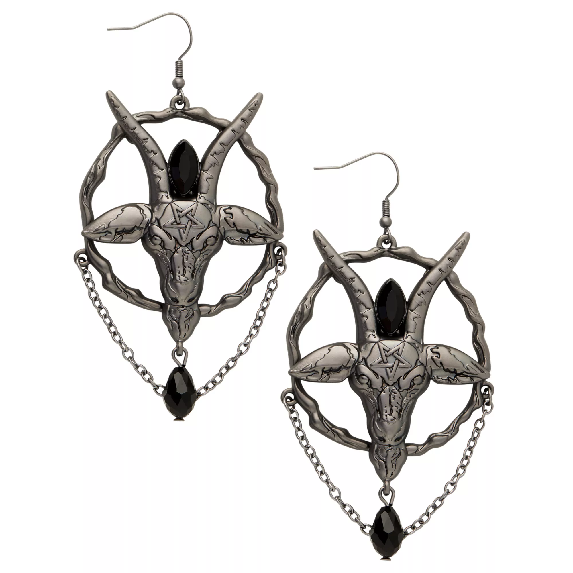 Baphomet Earrings at Spirit Halloween