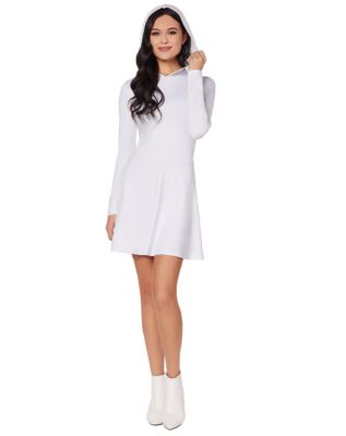 Adult White Long Sleeve Dress, Large - Spirit Halloween