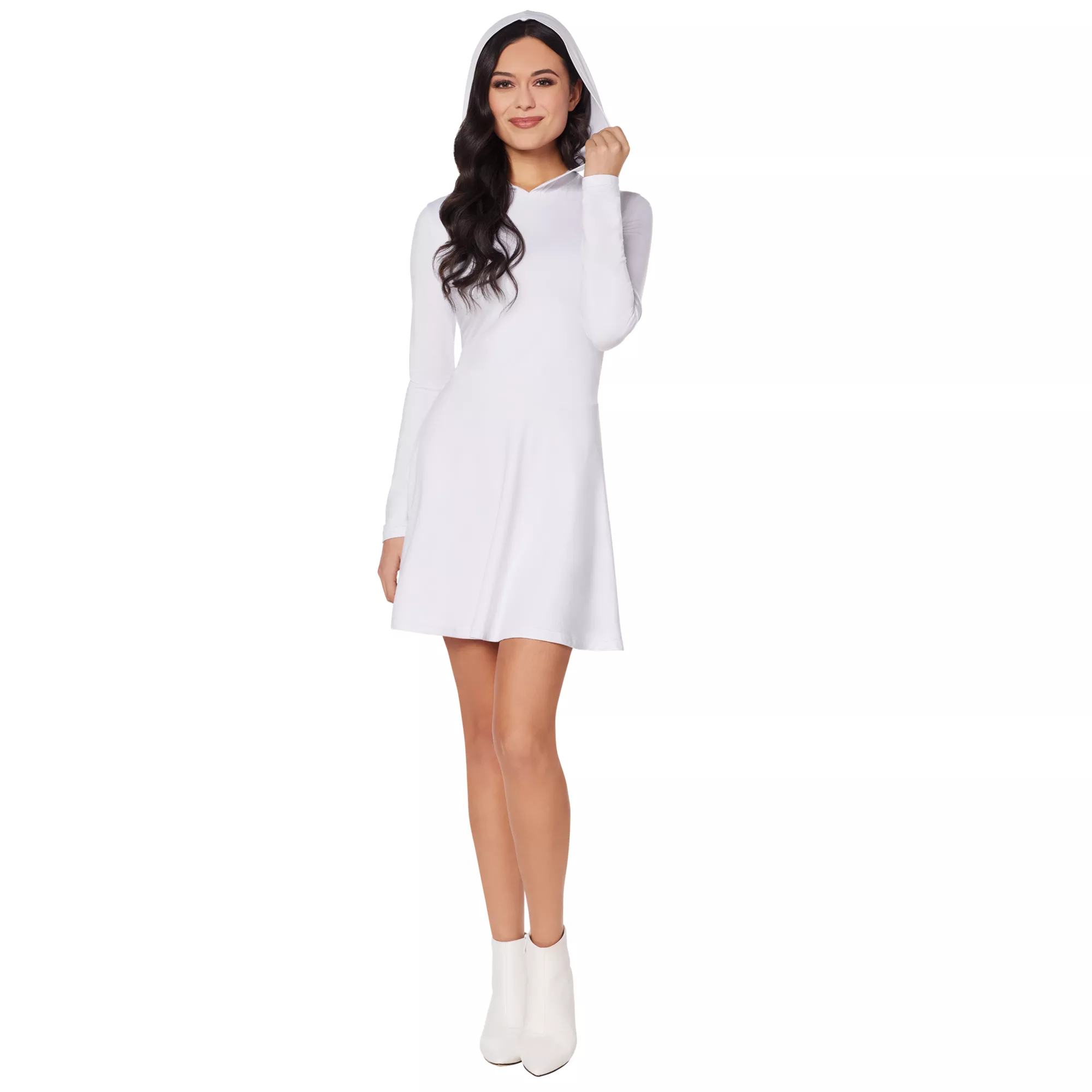 Adult White Long Sleeve Dress at Spirit Halloween