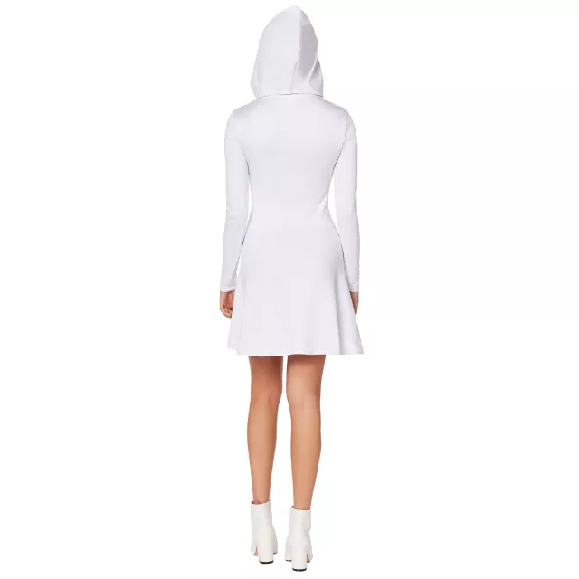 Adult White Long Sleeve Dress at Spirit Halloween