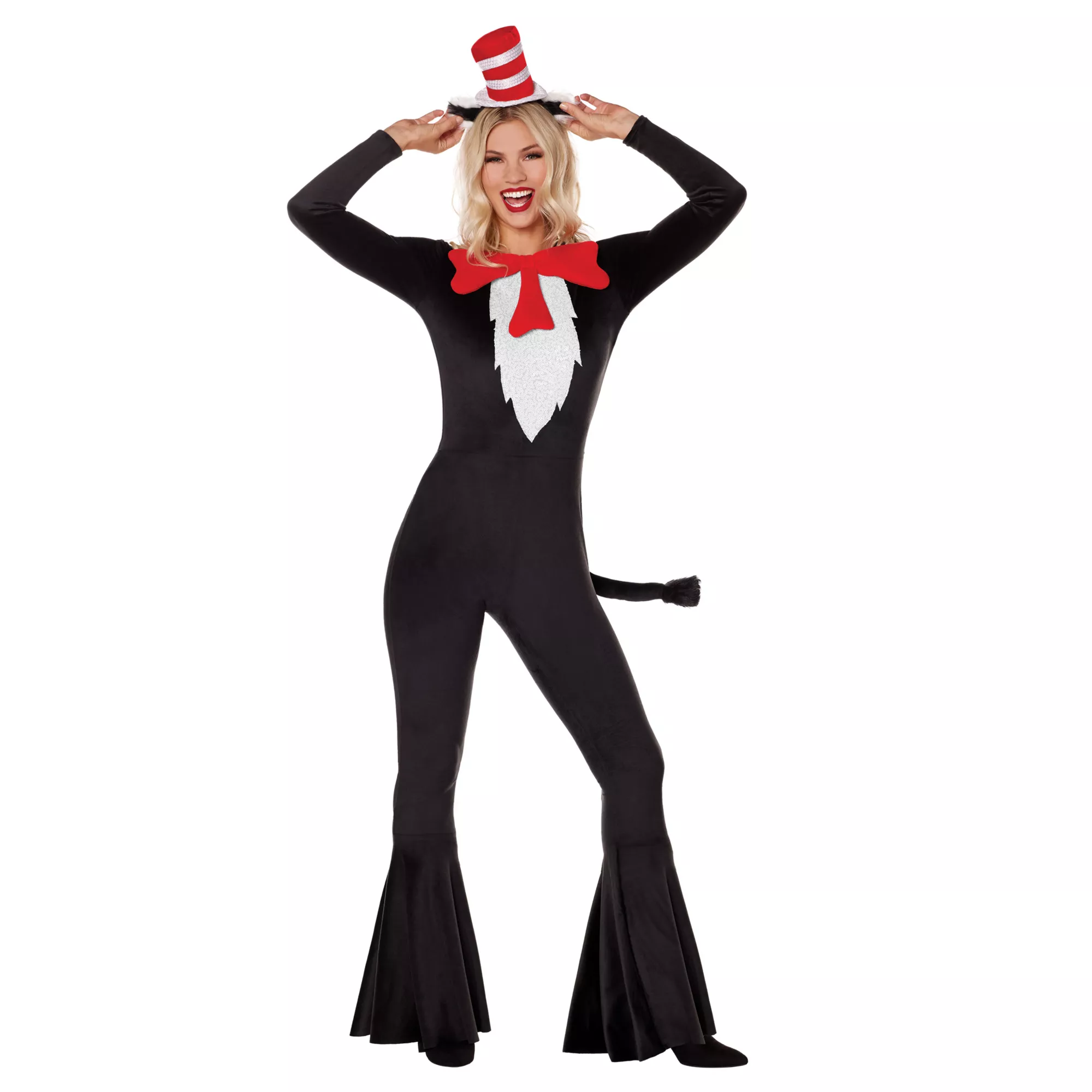 Adult Cat in the Hat Bell Bottom Costume -  Dr. Seuss at Spencer's