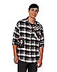 Adult Ghost Face Flannel Shirt