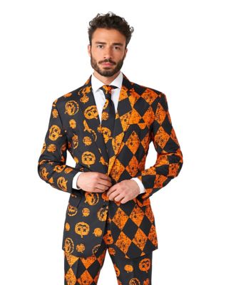 Adult Distressed Pumpkin Party Suit - Spirithalloween.com