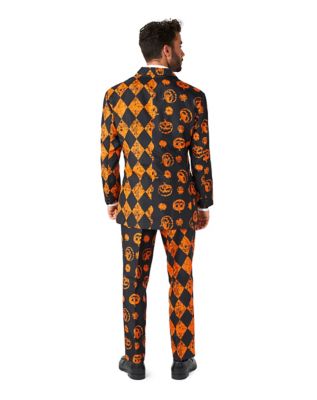 Adult Distressed Pumpkin Party Suit