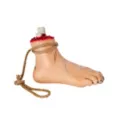 Hanging Severed Foot at Spirit Halloween