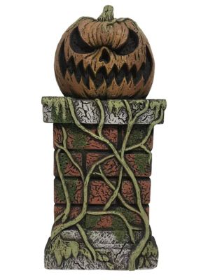 21 Inch Haunted Pumpkin Pillar