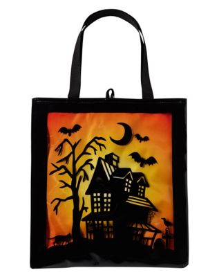 Haunted House Candy Window Tote Bag - Spirithalloween.com