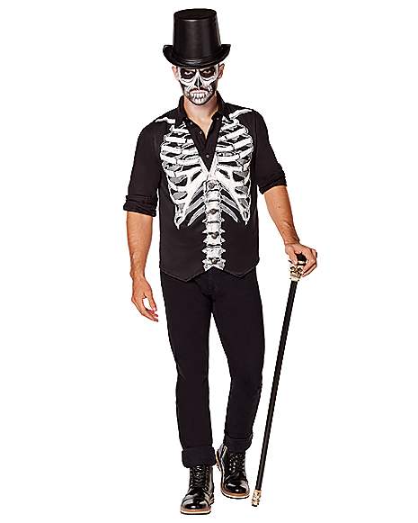 Adult Skeleton Vest - Spirithalloween.com