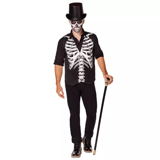 Adult Skeleton Vest - Spirithalloween.com