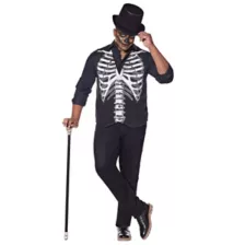 Adult Skeleton Plus Size Vest at Spencer's