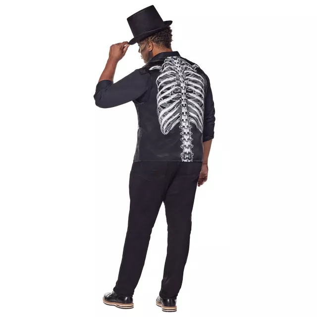 Adult Skeleton Plus Size Vest at Spencer's